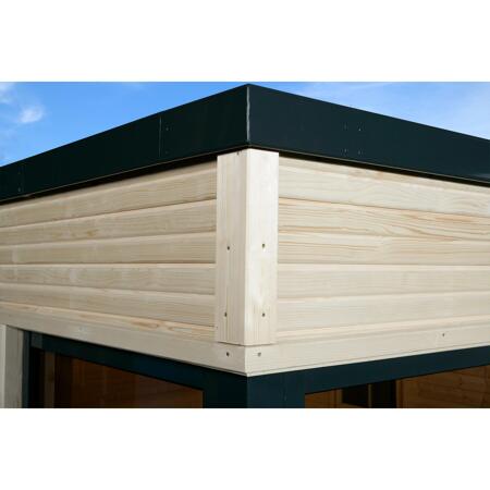 6. Bild von Design-Saunahaus 'Cubilis' mit Sauna Varberg 3 und 7,5 kW OS-Ofenset, Steuerung 380 x 300 x 249 cm