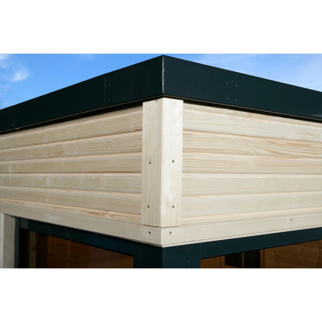 Ecke des Gartenhauses weka SH Cubilis natur BioSH