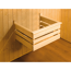 Verkleinertes Bild von Design-Sauna 'Cubilis 1' mit 7,5 kW OS-Ofenset, Steuerung, Glastür, Fenster 198 x 148 x 205 cm