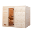 Verkleinertes Bild von Massivholz-Sauna 'Valida 4' mit 9 kW K-Ofenset, integrierter Steuerung, Glastür 237 x 187 x 203,5 cm