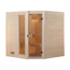 Verkleinertes Bild von Massivholz-Sauna 'Valida 2 Eck' mit 7,5 kW OS-Ofenset, Steuerung, Glastür, Fenster 187 x 170 x 203,5 cm