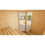 Verkleinertes Bild von Massivholz-Sauna 'Valida 2 Eck' mit 7,5 kW BioS-Ofenset, Steuerung, Glastür, Fenster 187 x 170 x 203,5 cm