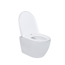 Verkleinertes Bild von Wand-WC 'Nakia Twister Flush' Spülrandlos matt weiß, inklusive WC-Sitz