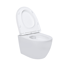 Verkleinertes Bild von Wand-WC 'Nakia Twister Flush' Spülrandlos matt weiß, inklusive WC-Sitz
