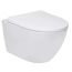 Wand-WC 'Nakia Twister Flush' Spülrandlos matt weiß, inklusive WC-Sitz