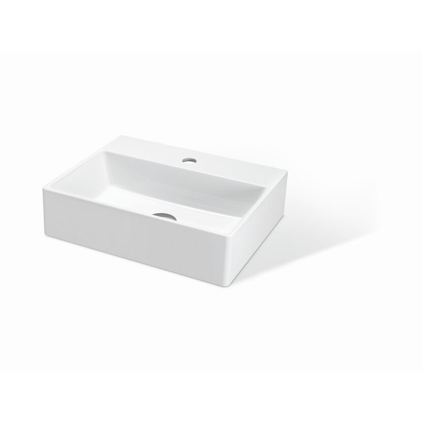 Weißes Keramik-Waschbecken Slimline