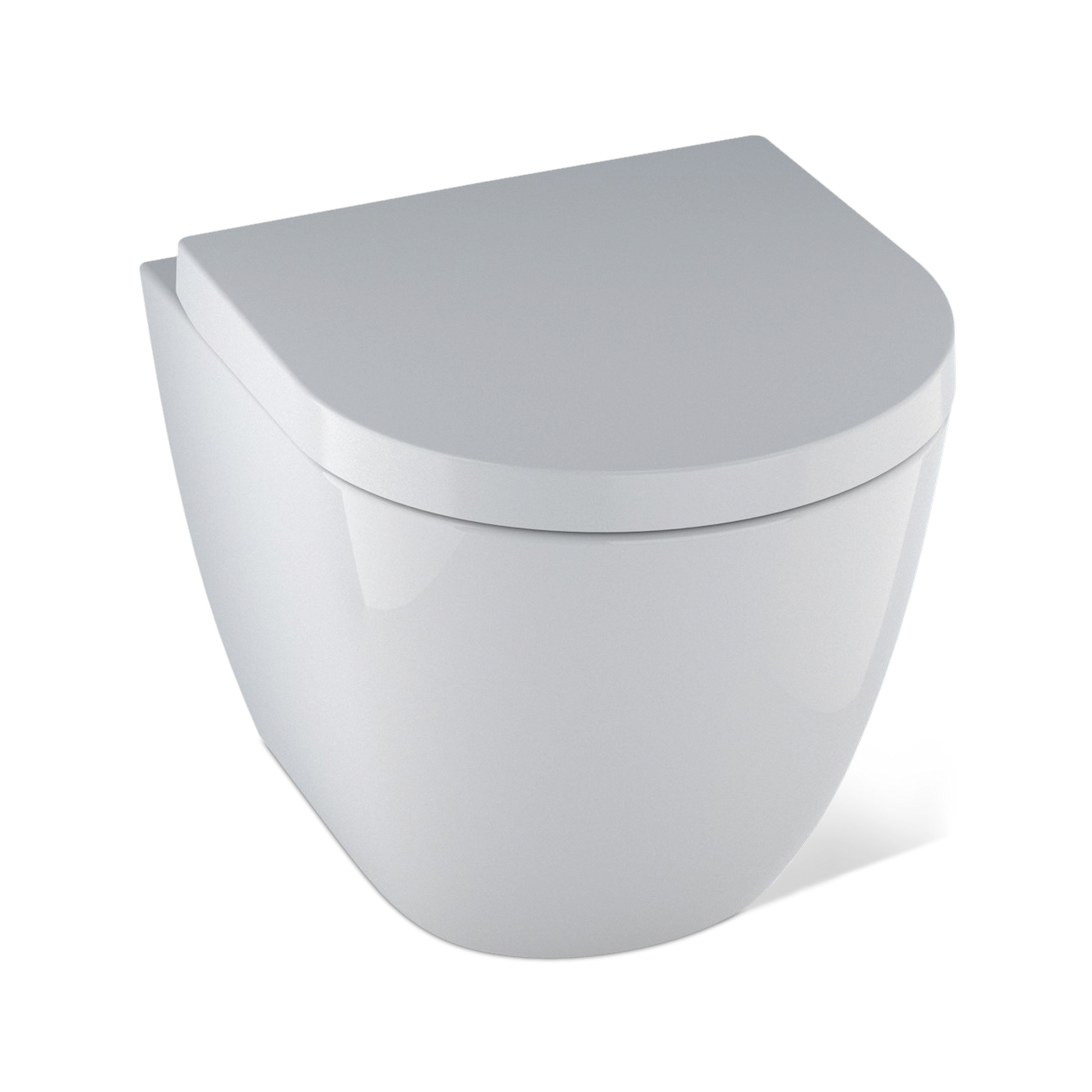 Wand-WC-Set 'Curto' spülrandlos, inklusive WC-Sitz