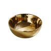 Runder goldfarbener Aufsatzwaschtisch Osiris