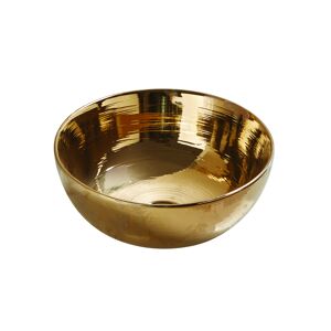 Aufsatzwaschtisch 'Osiris' Keramik glänzend golden Ø 35,8 cm