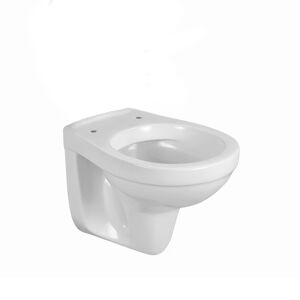 Wand-WC Tiefspüler spülrandlos matt weiß, ohne WC-Sitz