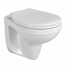 Wand-WC Tiefspüler spülrandlos matt weiß, ohne WC-Sitz
