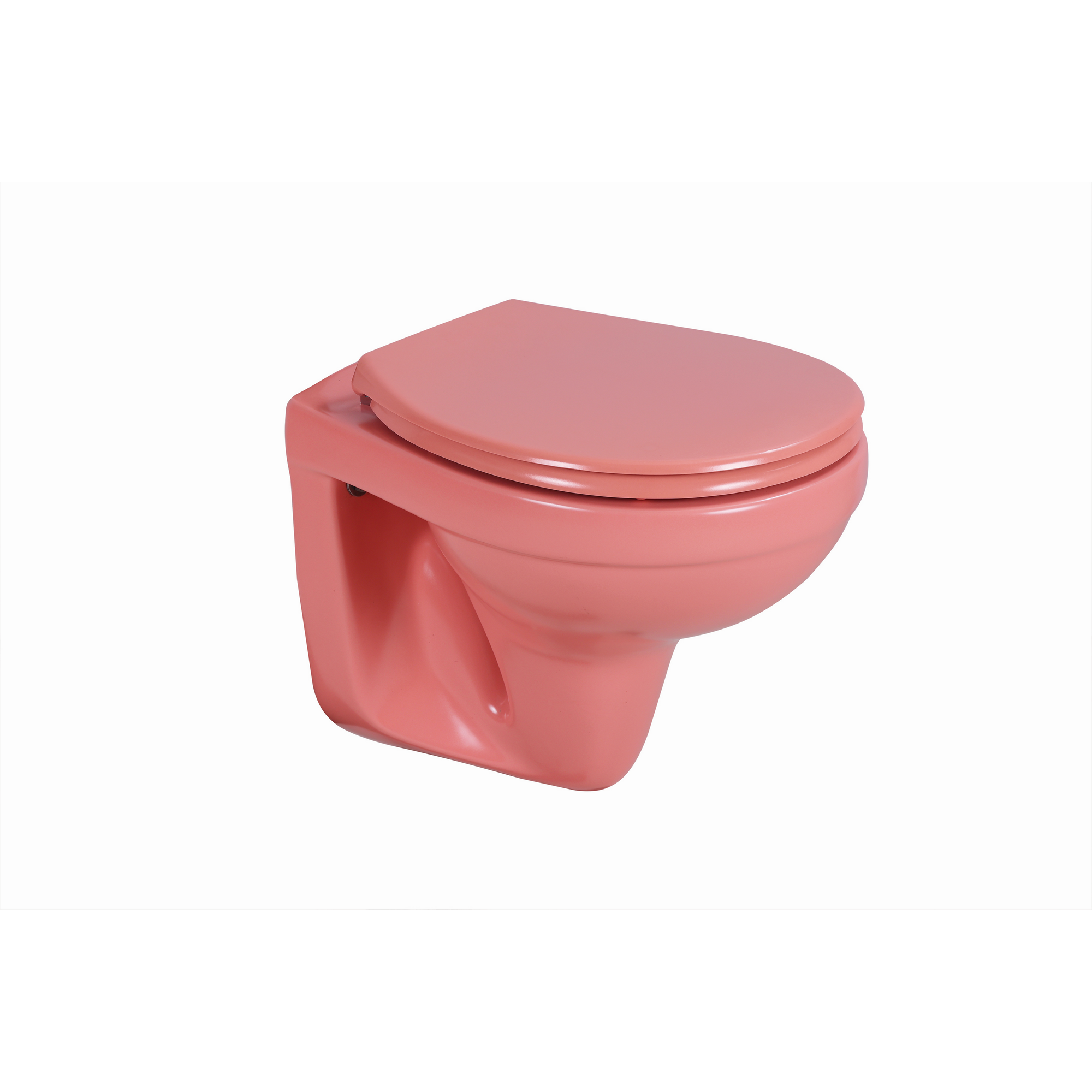 Wand-WC Tiefspüler spülrandlos matt rosa, ohne WC-Sitz + product picture