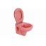 Verkleinertes Bild von Wand-WC Tiefspüler spülrandlos matt rosa, ohne WC-Sitz