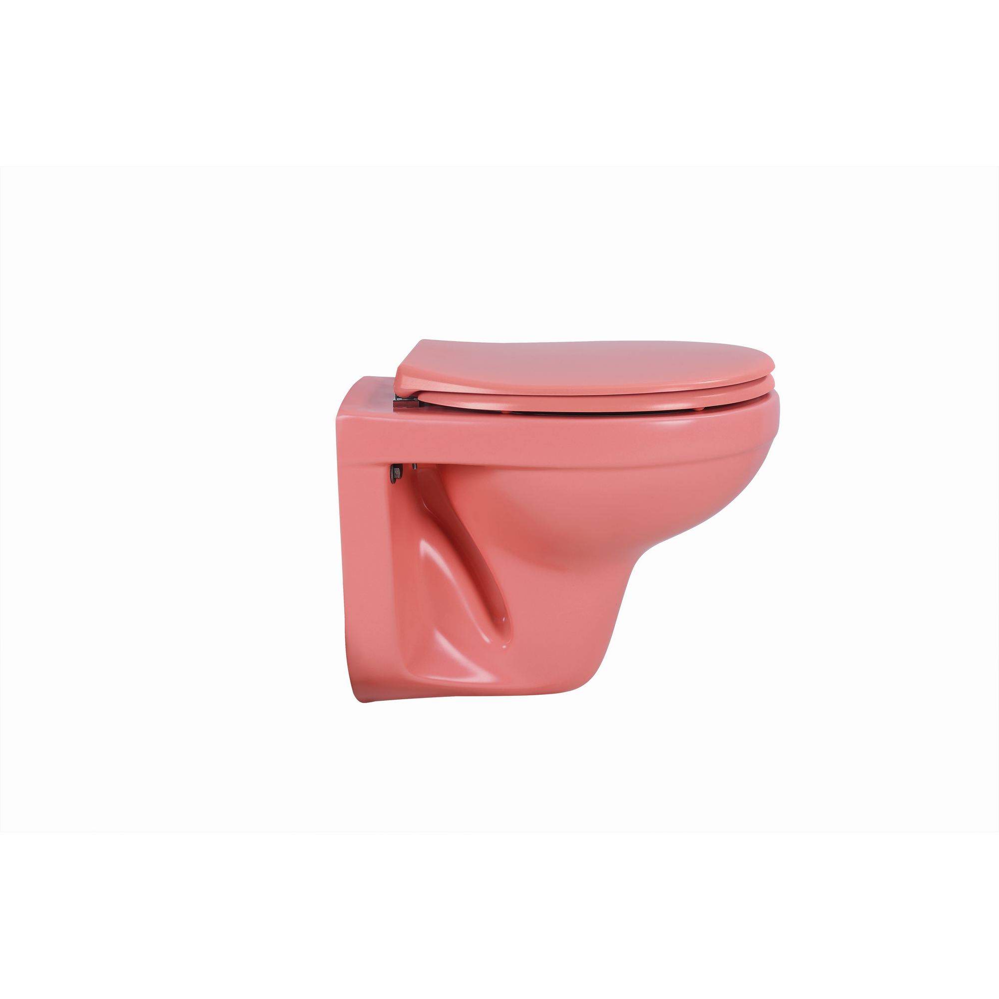 Wand-WC Tiefspüler spülrandlos matt rosa, ohne WC-Sitz + product picture