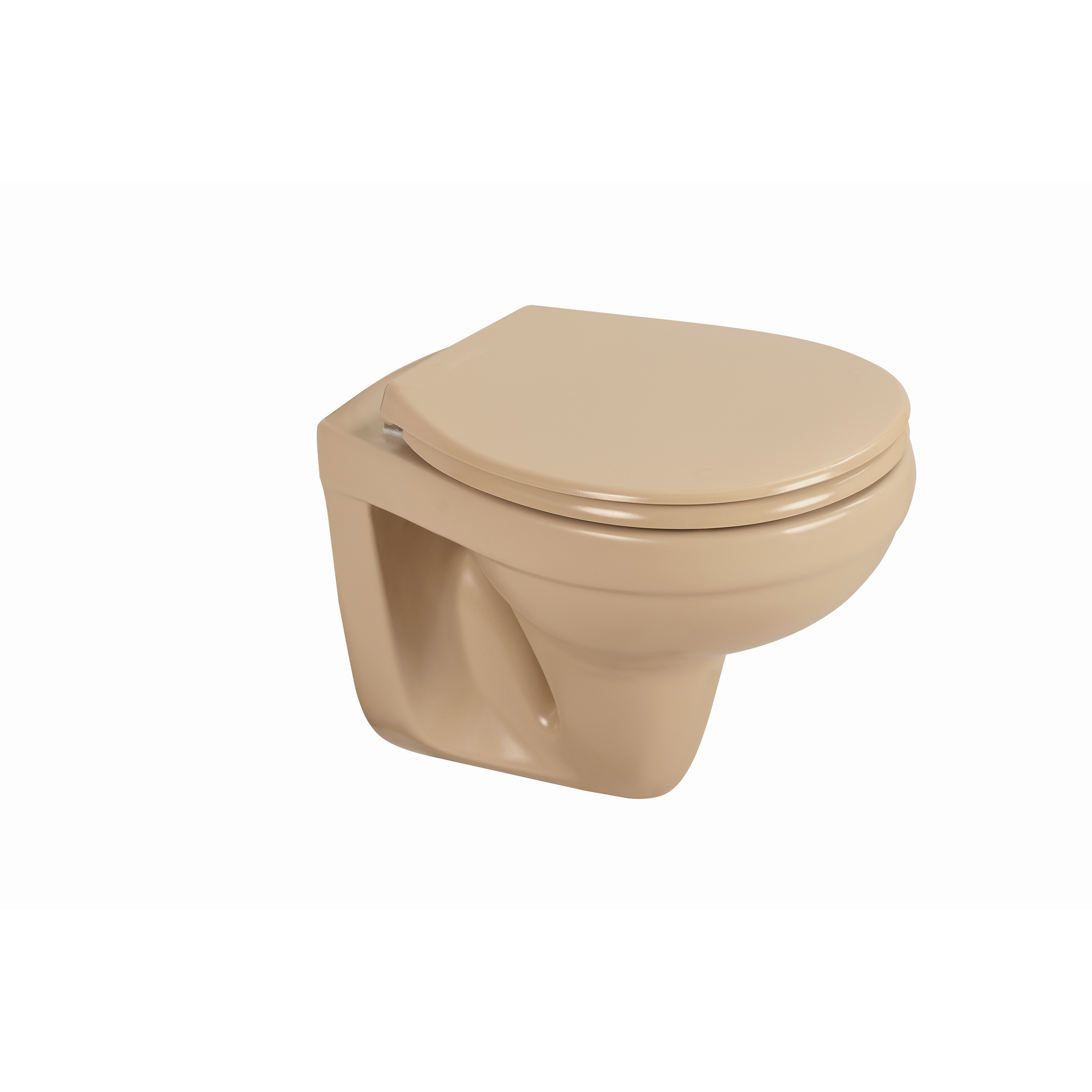 Wand-WC Tiefspüler spülrandlos matt bahamabeige, ohne WC-Sitz + product picture