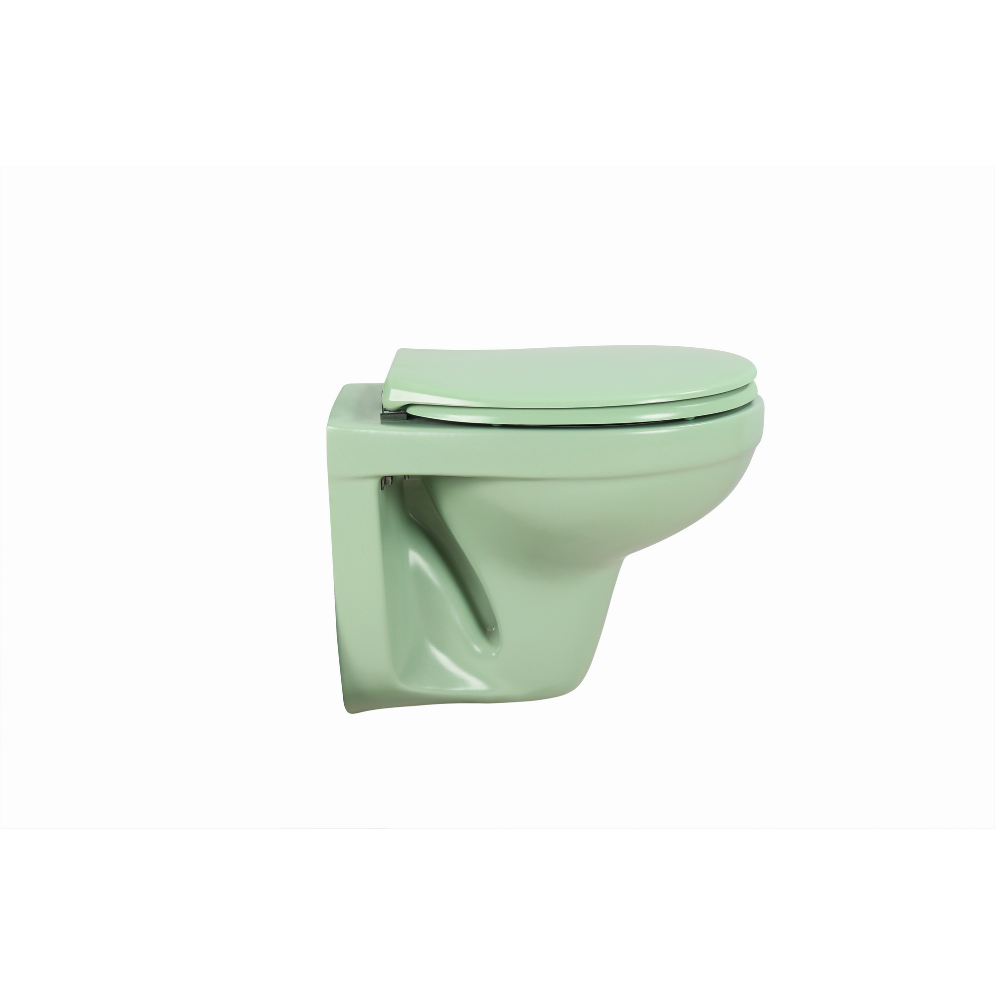 Wand-WC Tiefspüler spülrandlos matt lindgrün, ohne WC-Sitz + product picture