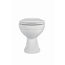 Verkleinertes Bild von Stand-WC Tiefspüler spülrandlos matt weiß, ohne WC-Sitz