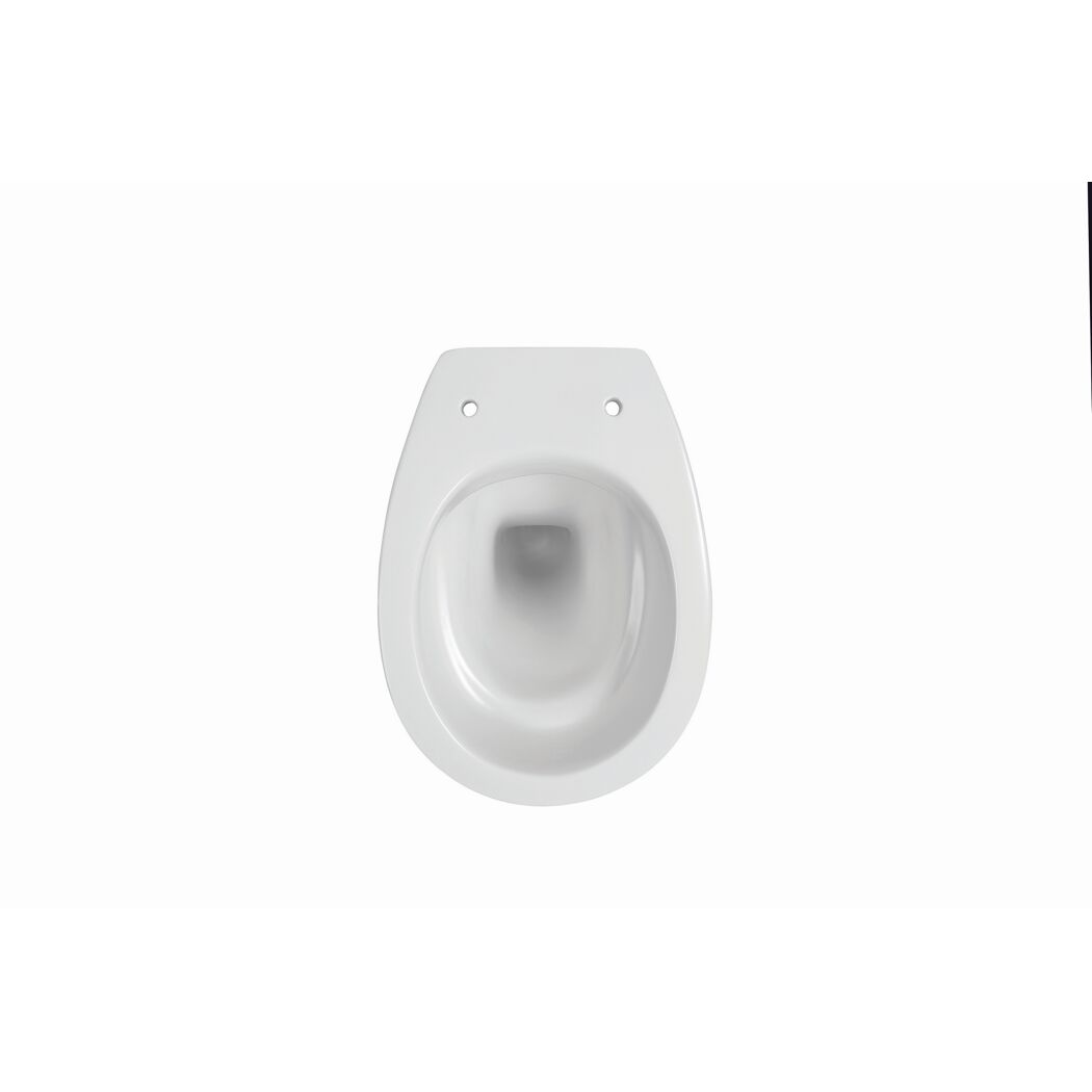 Toilettenschüssel von oben