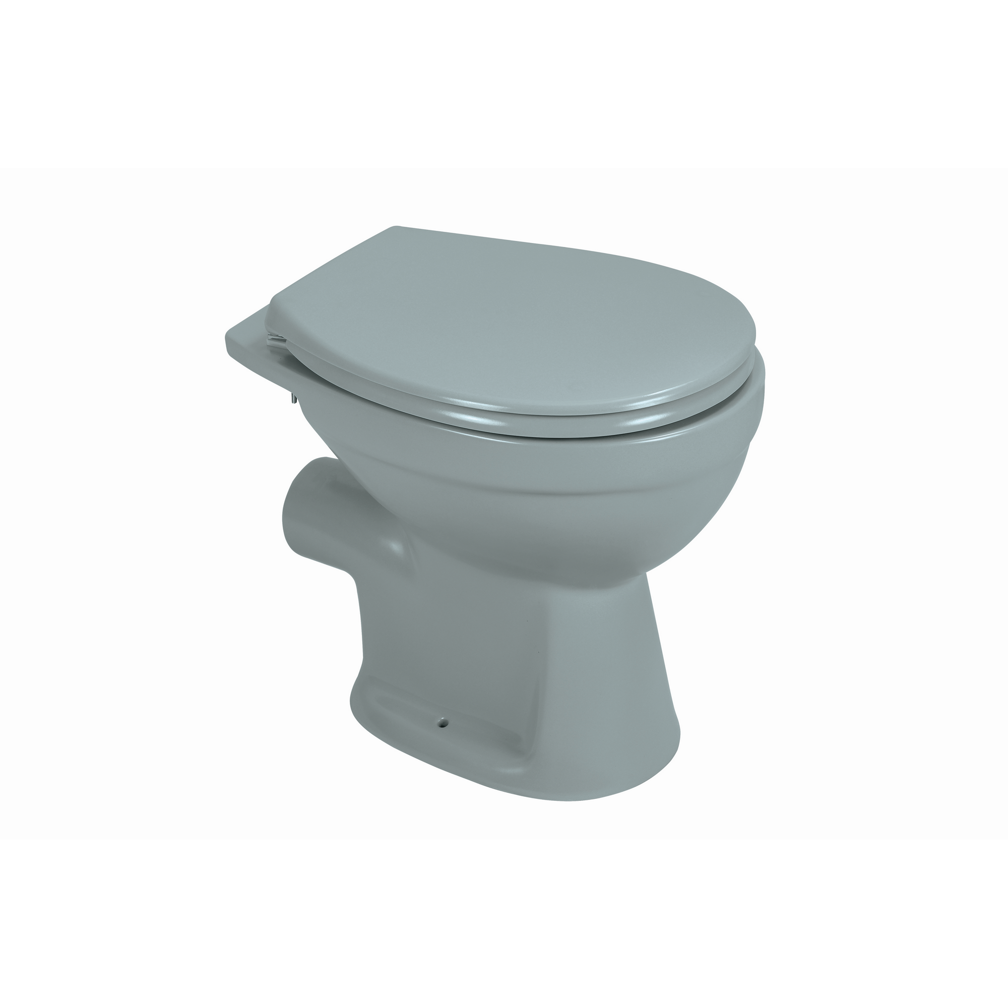 Stand-WC Tiefspüler spülrandlos matt grau, ohne WC-Sitz + product picture
