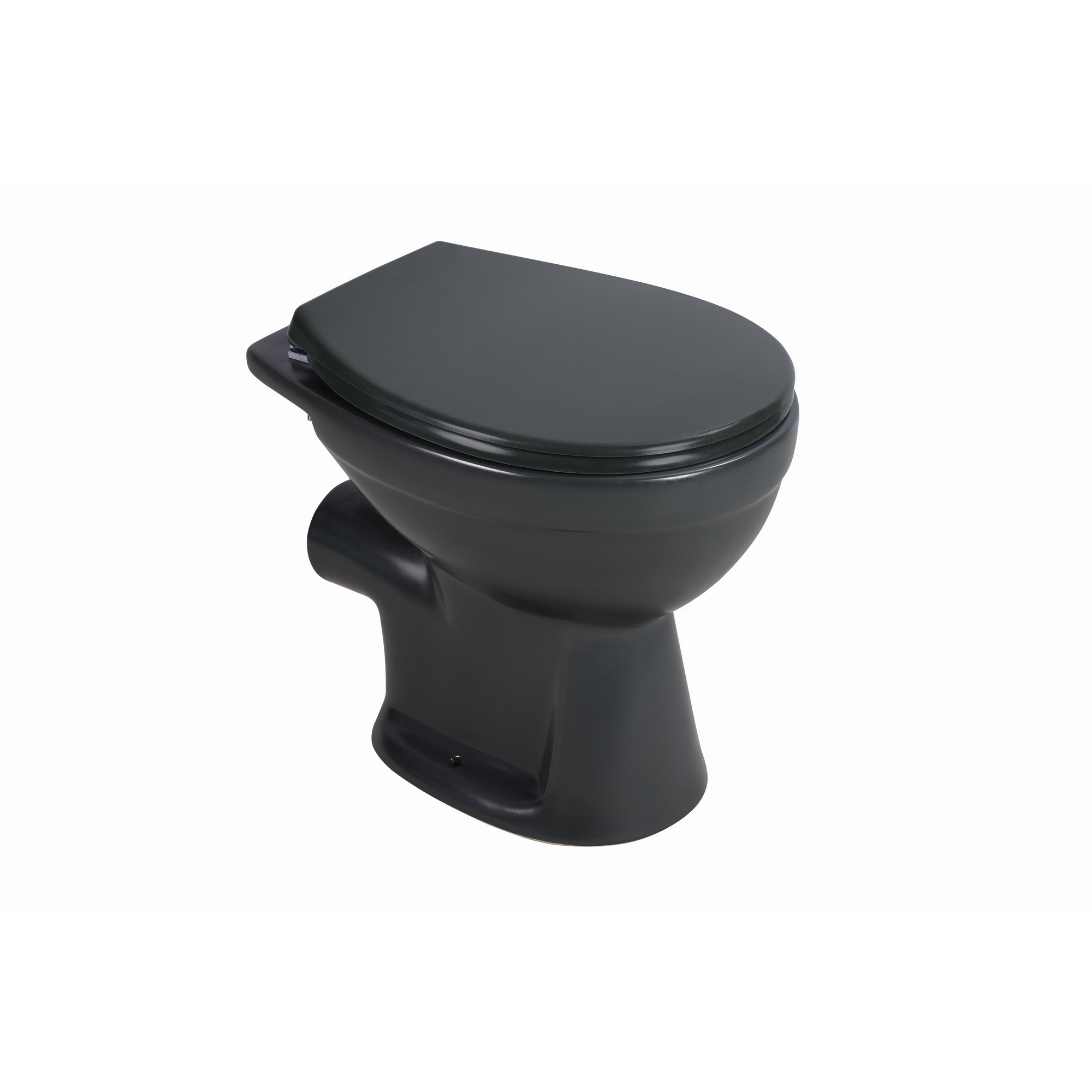 Stand-WC Tiefspüler spülrandlos matt anthrazit, ohne WC-Sitz + product picture
