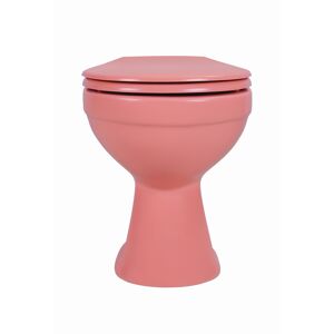 Stand-WC Tiefspüler spülrandlos matt rosa, ohne WC-Sitz