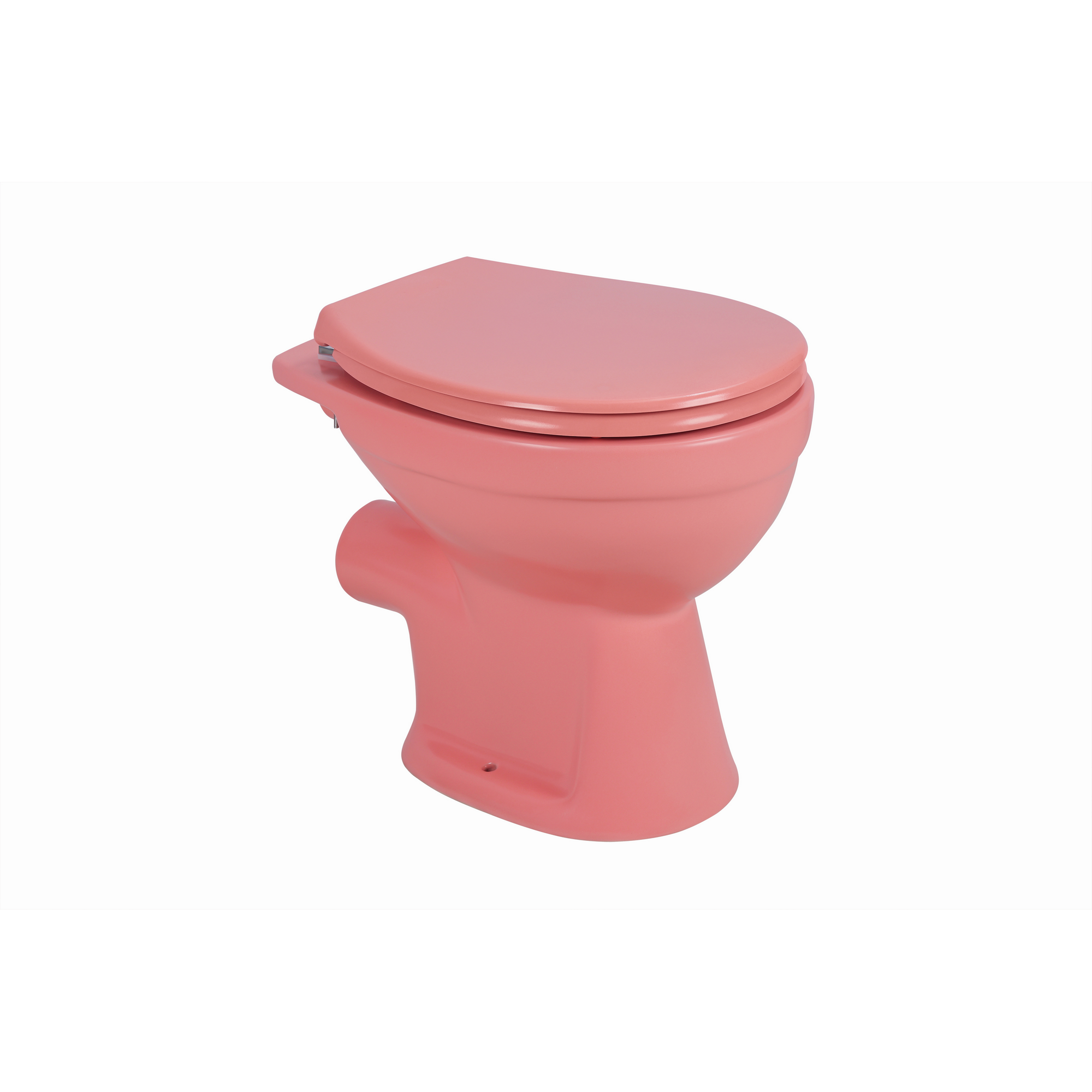 Stand-WC Tiefspüler spülrandlos matt rosa, ohne WC-Sitz + product picture