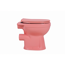 Verkleinertes Bild von Stand-WC Tiefspüler spülrandlos matt rosa, ohne WC-Sitz