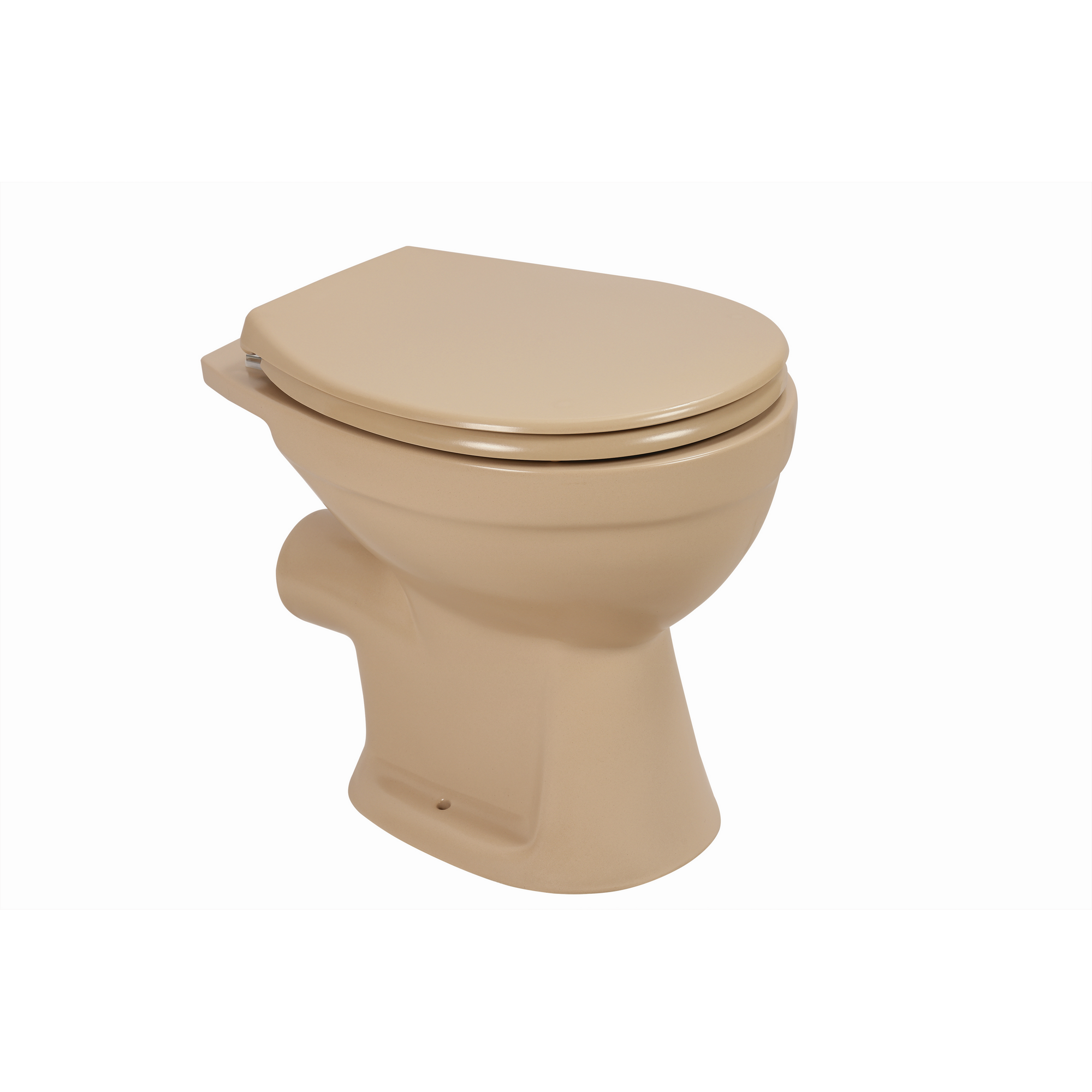 Stand-WC Tiefspüler spülrandlos matt bahamabeige, ohne WC-Sitz + product picture