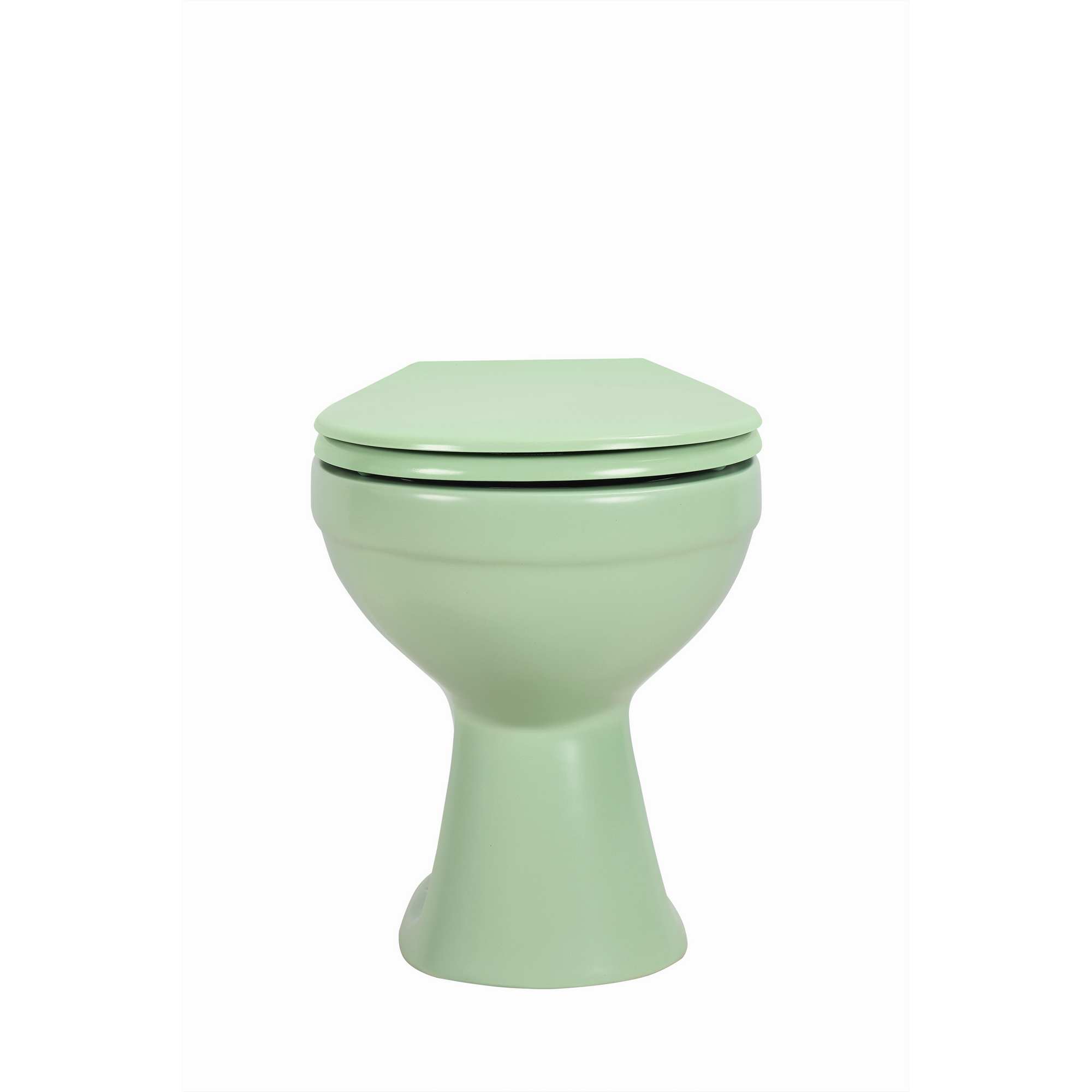 Stand-WC Tiefspüler spülrandlos matt lindgrün, ohne WC-Sitz + product picture