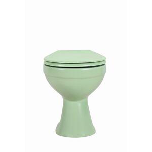 Stand-WC Tiefspüler spülrandlos matt lindgrün, ohne WC-Sitz
