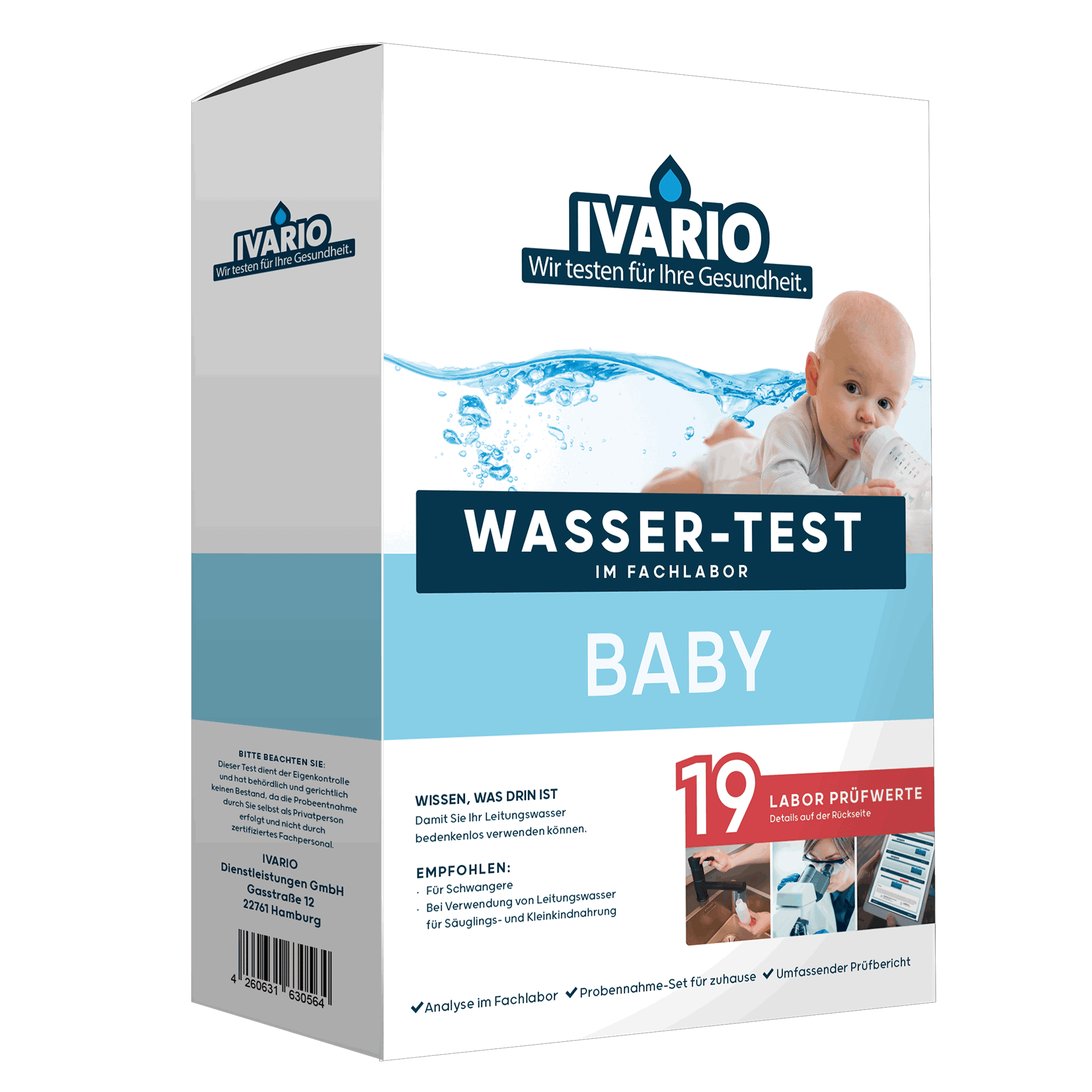Wassertest 'Baby' 19 Prüfwerte + product video