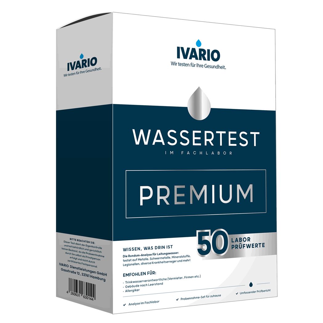 IVARIO Wassertest Premium 50 Prüfwerte