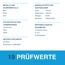19 Prüfwerte für Wasser