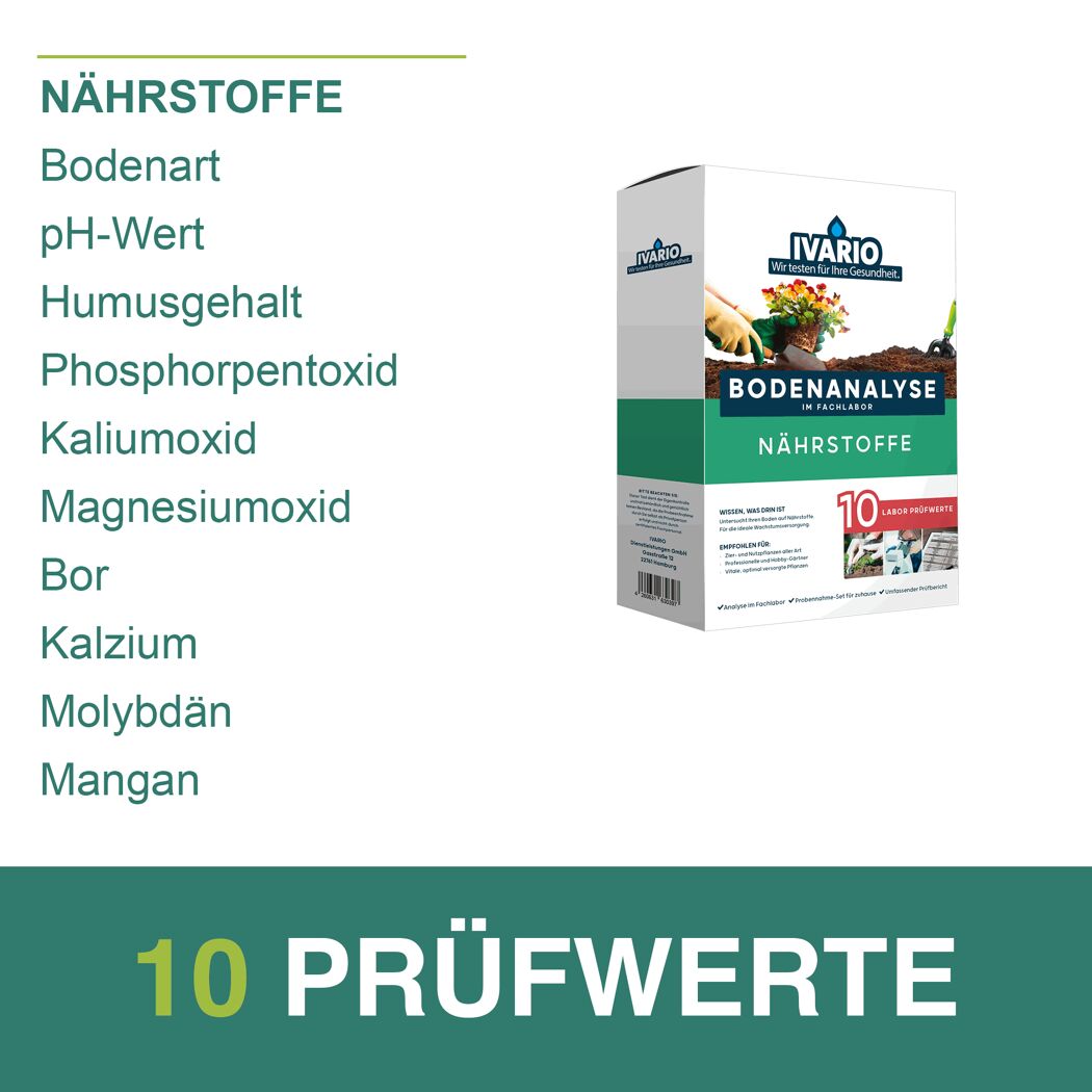 Bodenanalyse Set von IVARIO
