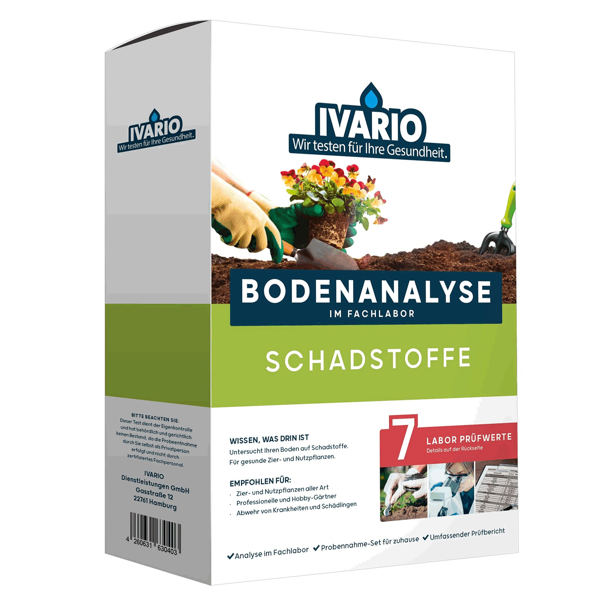 Ivario Bodentest-Set für Schadstoffe