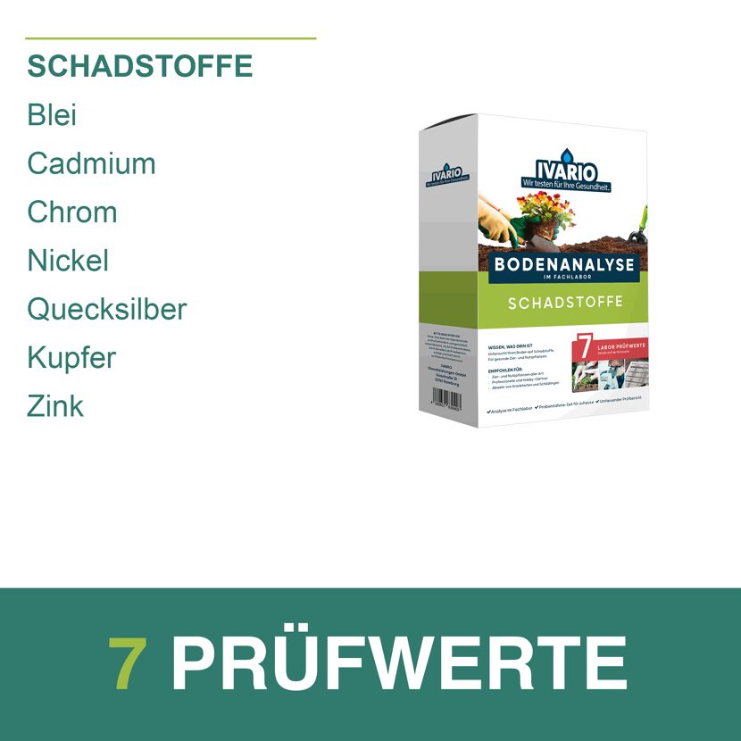Ivario Bodentest Schadstoffe Verpackung