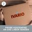 Person hält IVARIO Karton