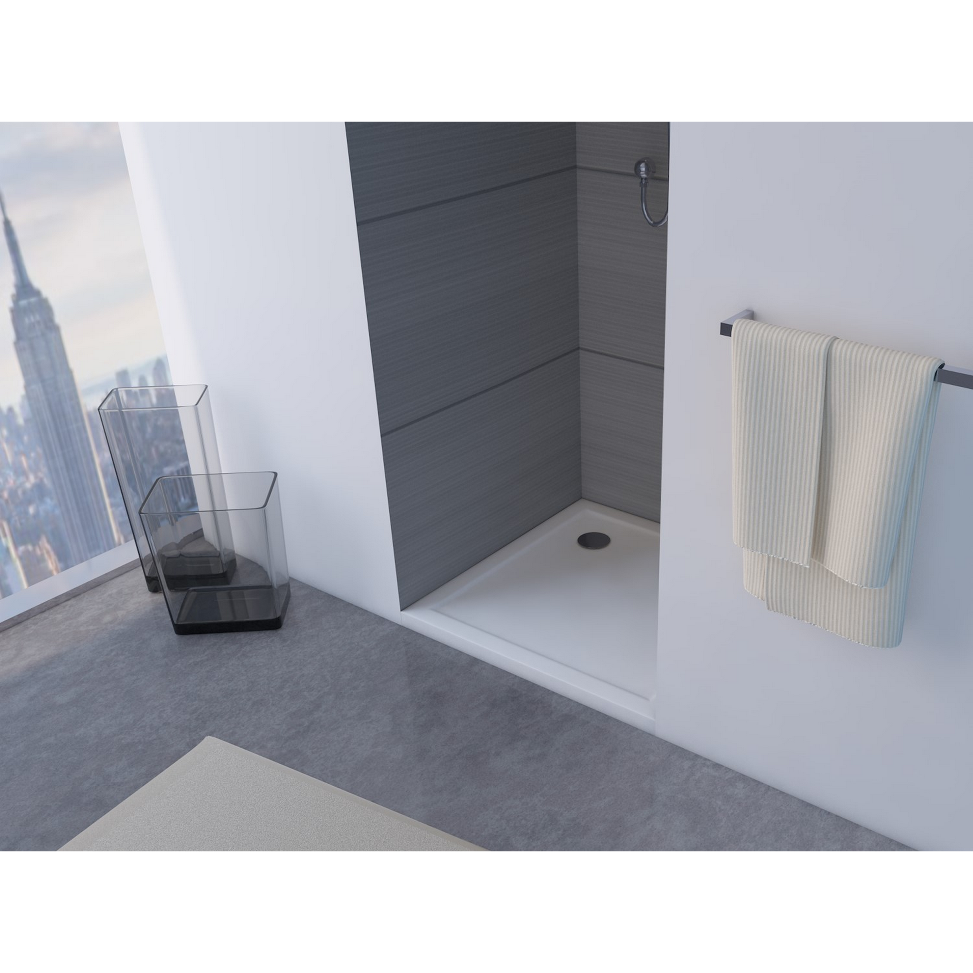 Duschwanne in einem modernen Badezimmer