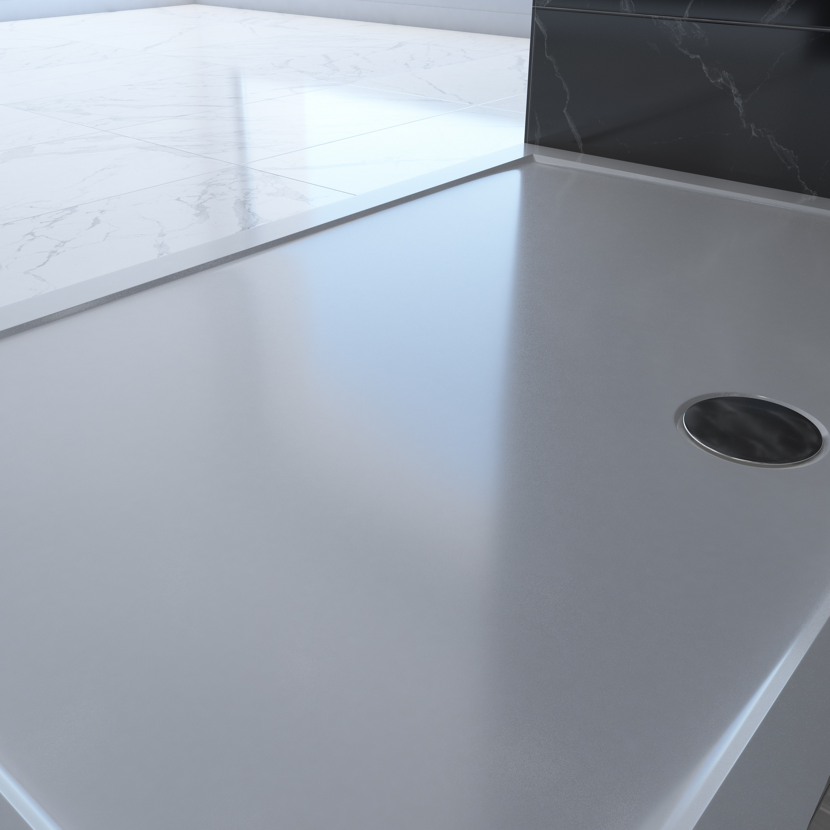 Duschwanne aus Acryl mit Ablauf
