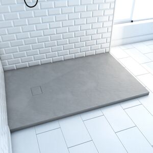 Duschwanne 'Stone' grau 80 x 120 x 2,6 cm