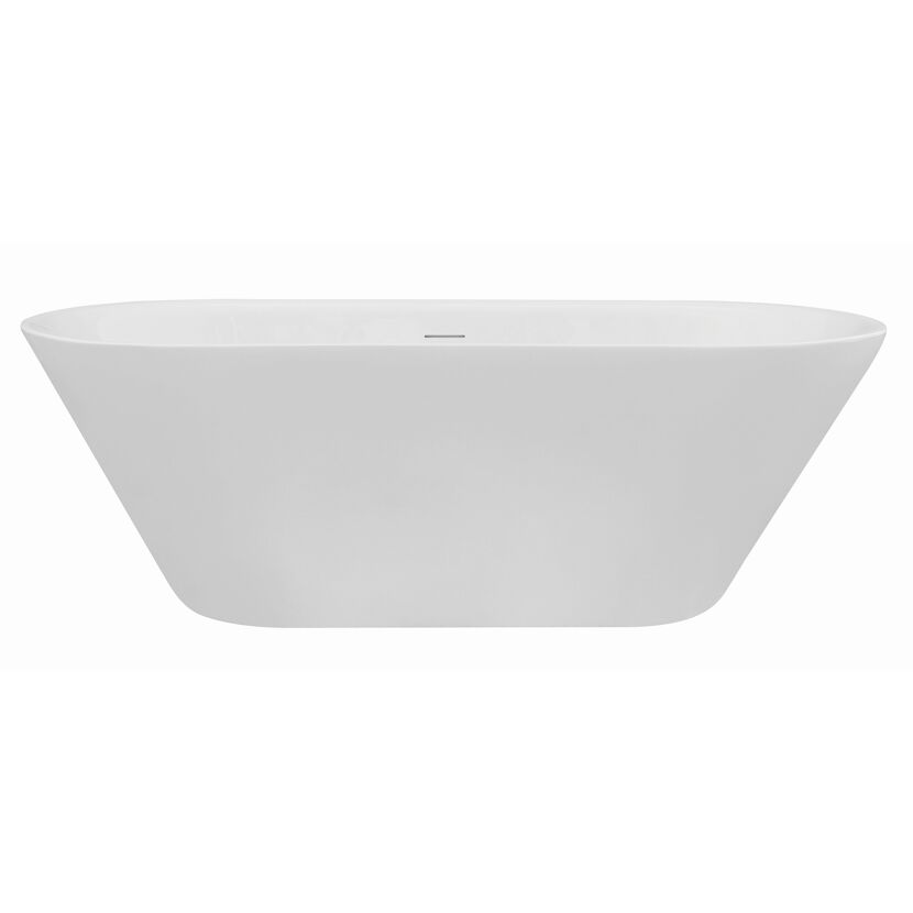 Freistehende weiße Badewanne