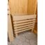 Holzkorb in einer Sauna