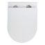 Verkleinertes Bild von Wand-WC-Set spülrandlos weiß inkl. WC-Sitz mit Absenkautomatik 42 x 36 cm