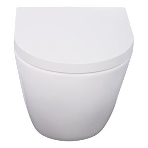 Wand-WC 'Ocura' weiß mit Toilettensitz 35,5 x 45 cm