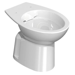 Stand-WC 'WC 697' spülrandlos weiß 40 x 52,5 cm