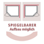 Duschkabine spiegelbar aufgebaut