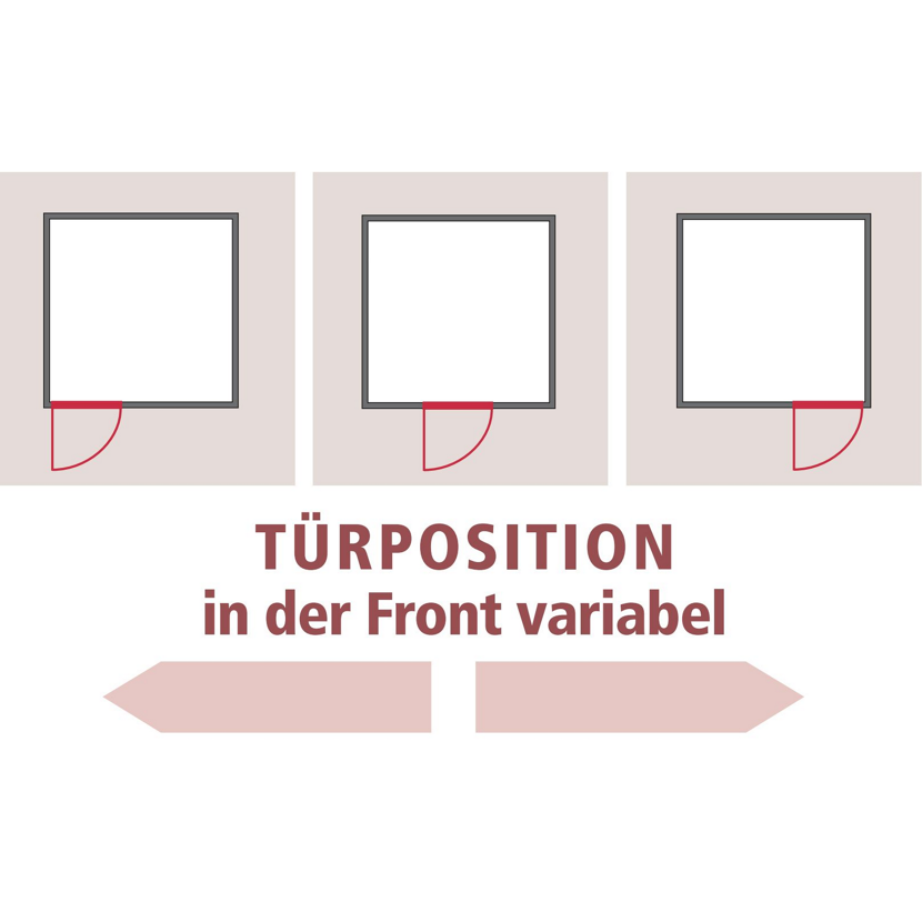 Türposition variabel in der Front