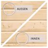 Holzpaneele: Ansicht von innen und außen