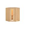 Elementsauna 'Adora' naturbelassen mit Energiespartür 151 x 151 x 198 cm