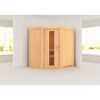 Elementsauna 'Adriana' naturbelassen mit Energiespartür 170 x 151 x 198 cm